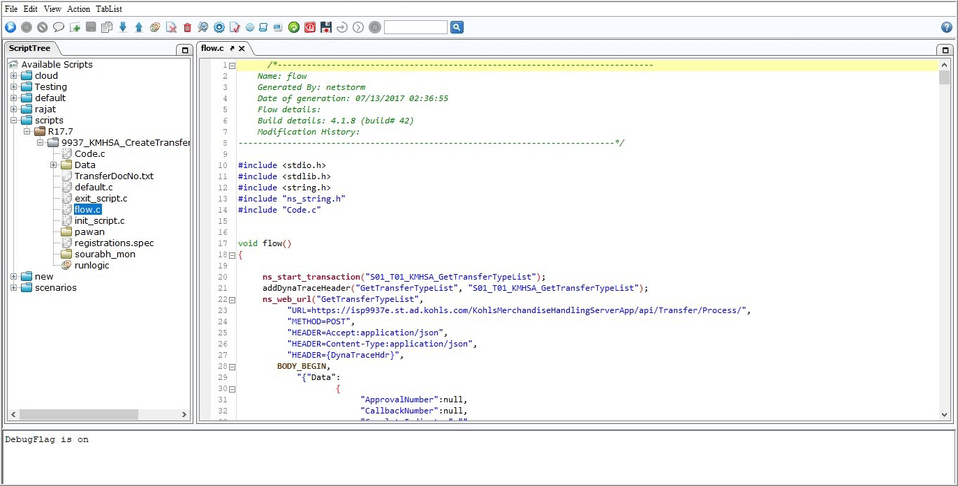Figure 9 Script Manager Page