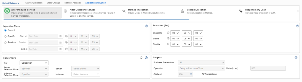 Application disruption